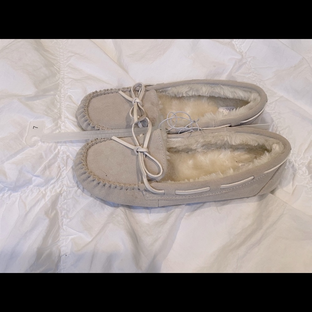 NWT Slip On Moccasin Slippers